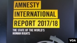 Laporan Amnesty International mengenai kondisi HAM global 2017/2018 (foto: ilustrasi). 