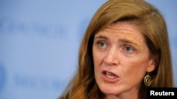 Duta Besar AS untuk PBB Samantha Power. 