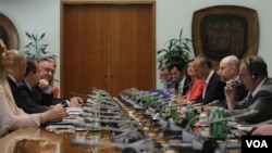 Sastanak predstavnika EP sa predsednikom Skupštine Ivicom Dačićem (foto Fonet)