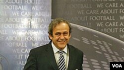 Presiden UEFA Michel Platini.