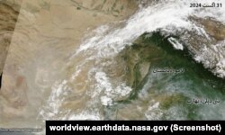 اگست میں پاکستان اور بھارت کے شہر سیٹلائٹ تصاویر میں واضح ہیں۔