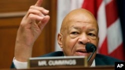 Two Democratic congressmen, Eric Swalwell (not in the picture) and Elijah Cummings, introduced legislation, Dec. 8, 2016, that would create a bipartisan panel to investigate Russian meddling in the U.S. presidential election. 
