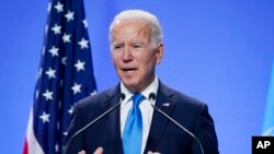 Biden govori na konferenciji za novinare tokom samita o klimi u Glasgowu, 2. novembar 2021.