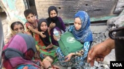 گروهی از زنان آواره از موصل