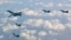 20일 미국과 한국이 미국 B-1B 전략폭격기 등이 참여한 가운데 연합공중훈련을 하고 있다.
