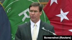 마크 에스퍼 미국 국방장관이 21일 아프가니스탄을 방문했다.