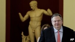 Pemimpin Partai Sosialis Yunani, PASOK, Evangelos Venizelos (20/6).