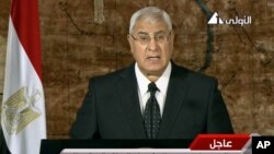 Presiden sementara Mesir, Adly Mansour, telah tiba di Arab Saudi Senin (7/10), untuk kunjungan pertamanya ke luar negeri (foto: dok). 