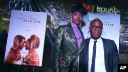 FILE - KiKi Layne, left, and director Barry Jenkins arrive at a special screening of "If Beale Street Could Talk" at ArcLight Hollywood in Los Angeles, Dec. 4, 2018.