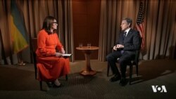 وتووێژ لەگەڵ وەزیری دەرەوەی ئەمەریکا سەبارەت بە هەڕەشەکانی ڕووسیا لە ئۆکرانیا