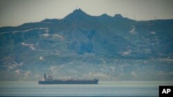 نمایی از نفتکش ایرانی کلول که عازم ونزوئلا شده است