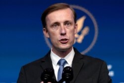National Security Adviser Jake Sullivan speaks at The Queen theater, Nov. 24, 2020, in Wilmington, Del.