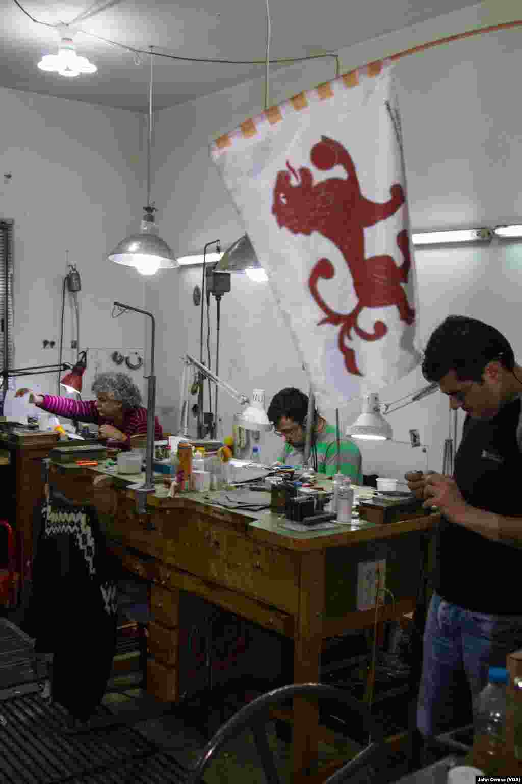 The Pegor Jewelry workshop, one of an estimated 500 in Bourj Hammoud, in Beirut, Lebanon, Feb. 26, 2016.