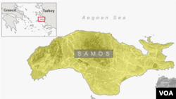 Peta pulau Samos, Yunani (Foto: dok).