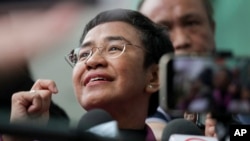 FILE - Filipino journalist Maria Ressa in Quezon City, Philippines Wednesday, Jan. 18, 2023. Ressa spoke to the National Press Club in Washington on Sept. 5, 2023, and said the battle for truth, and for journalism, is at the center of the fight for democracy.