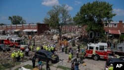 Mesto eksplozije u Baltimoru, 10. avgusta 2020. (Foto: AP/Julio Cortez)