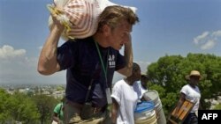 Actor and activist Sean Penn helps earthquake victims in Haiti in 2010