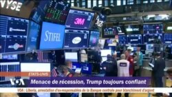 Menace de récession, Trump toujours confiant