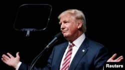 Le candidat à la Maison Blanche, Donald Trump, à Panama City, en Floride, le 11 Octobre 2016.