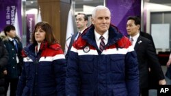 د امریکا مرستیال جمهور رئیس په جنوبي کوریا کې د ژمني المپیک د لوبو د پرانستلو مراسمو ته تللی دی