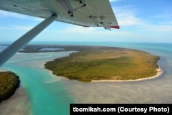 Mikah Meyer enjoyed the beautiful views from the sea plane he was flying in on his way to the Dry Tortugas islands in the Gulf of Mexico.