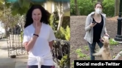 The woman who questioned James "Jaime" Juanillo in his own neighborhood (left) and the woman known as "Central Park Karen" (right).