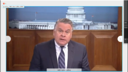 ‘톰 랜토스 인권위원회’ 공화당 공동위원장인 크리스 스미스 하원의원이 대북전단과 관련한 청문회를 진행하고 있다. 사진 = '톰 랜토스 인권위원회' 웹사이트.