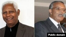 ዶ/ር እርቁ ይመር /በስተቀኝ/፣ አቶ በትሩ ገብረእግዚአብሄር /በስተግራ/