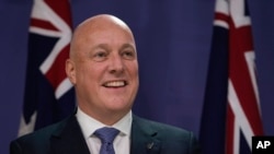 资料图：新西兰总理克里斯托弗·卢克森(Christopher Luxon) （美联社）