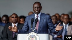 Rais wa Kenya Dr. William Ruto akihutubia waandishi wa habari katika ikulu ya Nairobi - June 26, 2024
