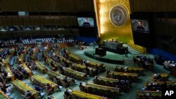 Ուկրաինայի նախագահ Վոլոդիմիր Զելենսկու ելույթը ՄԱԿ-ի Գլխավոր ասամբլեայում։ Նյու Յորք, սեպտեմբերի 25, 2024թ․։