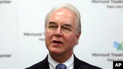 Tom Price, le ministre de la santé, le 15 septembre 2017.