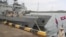 Cambodian navy troop members stand on a navy boat at Ream Naval Base in Sihanoukville, southwestern of Phnom Penh, Cambodia on July 26, 2019. Cambodia's government on Monday, Oct. 5, 2020, officially denied suggestions that its demolition of a U.S.-funded