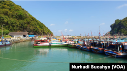 Kawasan wisata Pantai Sadeng, Gunungkidul, DIY, yang sepi di masa pandemi. (Foto: VOA/Nurhadi Sucahyo)