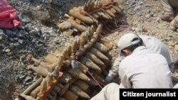 គ្រាប់​មិន​ទាន់​ផ្ទុះដែល​គេ​ប្រមូល​បាន​នៅ​ក្នុង​ប្រទេស​ឡាវ។ គេ​រំពឹង​ថា​លោក​ប្រធានាធិបតី​អូបាម៉ា​នឹង​បង្កើត​ថិវកា​សម្រាប់​បោស​សម្អាត់​គ្រាប់​មិន​ទាន់​ផ្ទុះ​នៅ​ក្នុង​ប្រទេសនេះ។