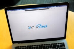 The logo for OnlyFans is seen on a device in this photo illustration in Manhattan, New York City, U.S., August 19, 2021.