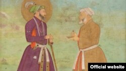 Shah Jahan with Asaf Khan (Courtesy Arthur M. Sackler Gallery)