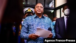 FILE - Kenya's President Uhuru Kenyatta speaks in Nairobi on Sept. 29, 2021.