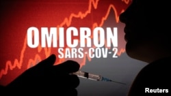 资料图片：奥密克戎新冠变体病毒的治疗示意图（2021年12月11日）