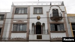 A view of the embassy of North Korea in Mexico City, Sept. 7, 2017.