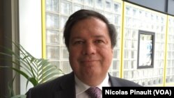 Le porte-parole du Haut-Commissariat de l'ONU pour les réfugiés, William Spindler, le 6 juin 2016. (VOA/ Nicolas Pinault)