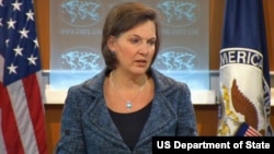 Juru bicara Departemen Luar Negeri Amerika, Victoria Nuland mengatakan kepada wartawan hari Selasa (15/1) bahwa Washington mengutuk ungkapan anti-Yahudi yang pernah diucapkan Presiden Morsi sebelum terpilih menjadi Presiden (Foto: dok).