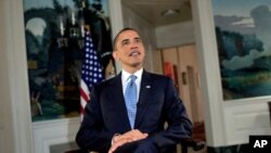 US President Barack Obama delivers weekly radio address, 10 Apr 2010