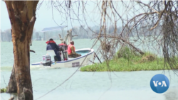 Kenyan coast guard has been dispatched to stop illegal fishing. Lake Naivasha, Kenya, Oct. 2021