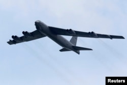 FILE - A B-52 strategic bomber from the United States Air Force.