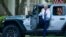 President Joe Biden gets out of a Jeep Wrangler Rubicon 4xE on the South Lawn of the White House in Washington, Aug. 5, 2021.
