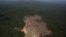 FILE - This aerial view shows a tract of Amazon jungle recently cleared by loggers and farmers near the city of Novo Progresso, Para state, Brazil, Sept. 22, 2013.