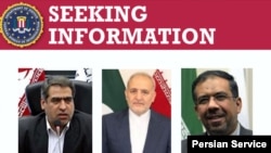 تصاویری که اف‌بی‌آی از ماموران وزارت اطلاعات جمهوری اسلامی منتشر کرده است. از چپ به راست: تقی دانشور، رضا امیری مقدم و غلامحسین محمدنیا