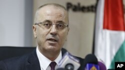 Le Premier ministre palestinien Rami Hamdallah à Ramallah le 16 janvier 2017. 
