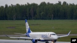 벨라루스의 벨라비아 항공사 여객기.